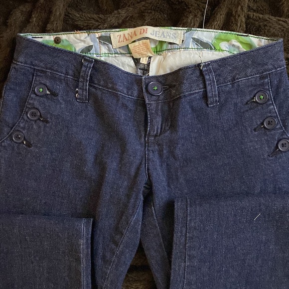 Zana di jeans. Navy blue like color. Low rose - Picture 2 of 3
